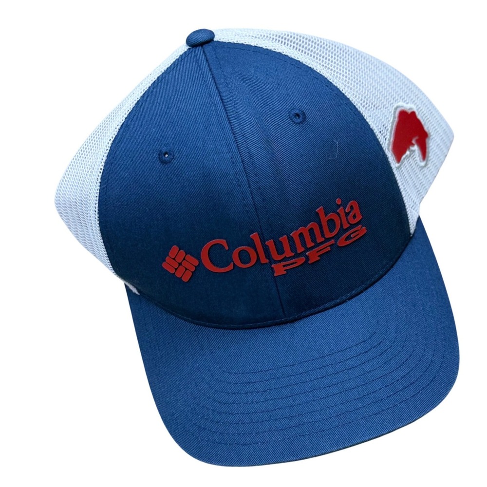 Columbia PFG Trucker Hat Unisex O/S
Navy/White Red Fish Flag Gorpcore Outdoors
